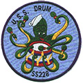 USS Drum patch