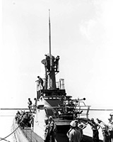 USS Drum entering Pearl Harbor