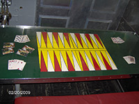 Table in crew's mess